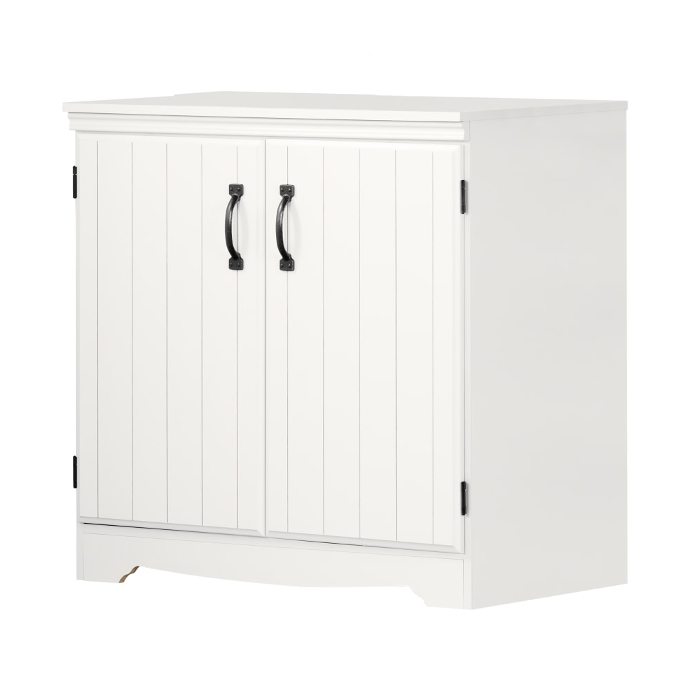 South Shore Farnel 33"W 2-Door Storage Cabinet, Pure
