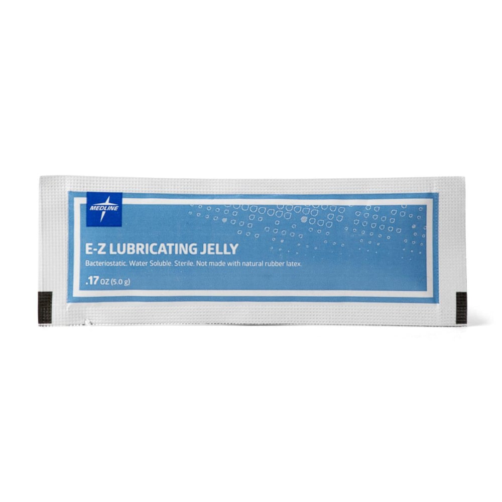Medline Sterile Lubricating Jelly, 0.18 Oz, Case Of