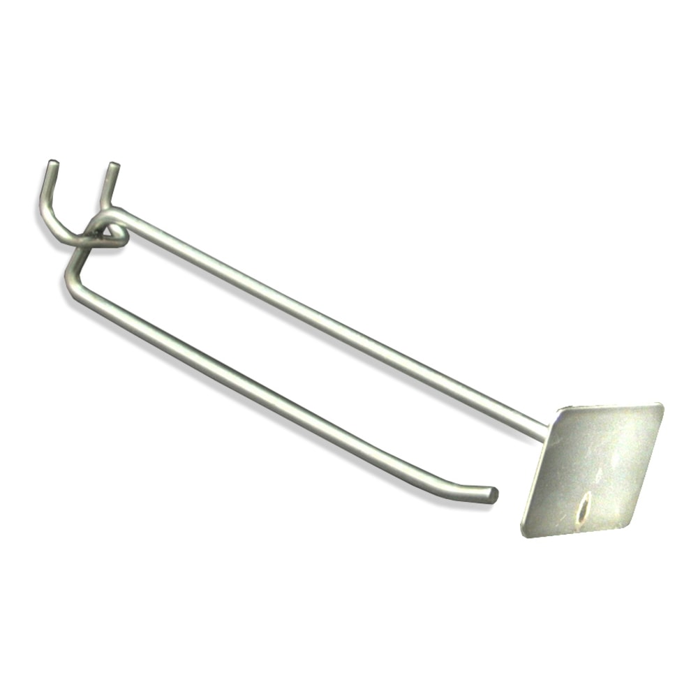 Azar Displays Galvanized Metal Scan Plate Hooks, 1-3/8"H