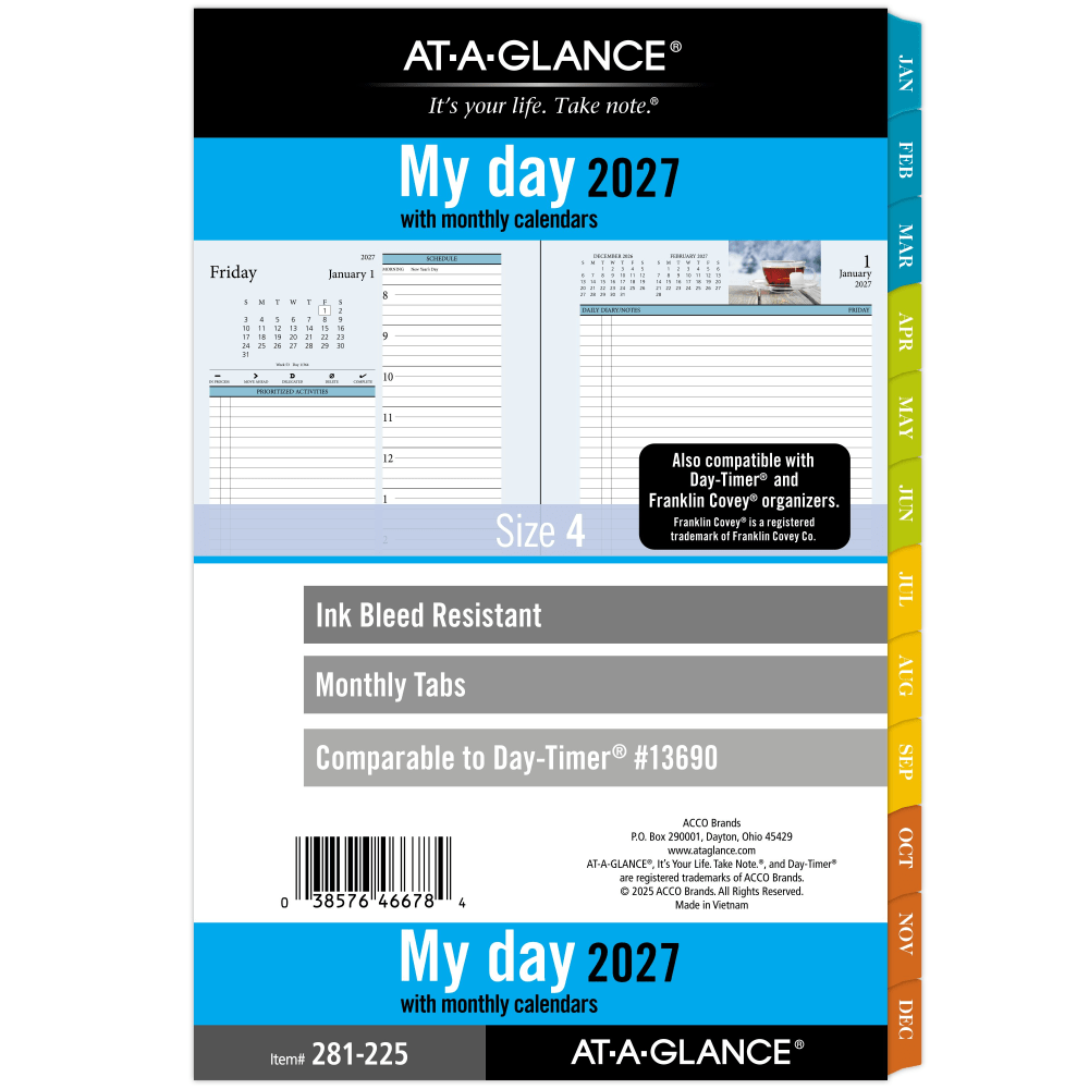 AT-A-GLANCE® 2027 Zenscapes Daily Monthly Planner Two Page