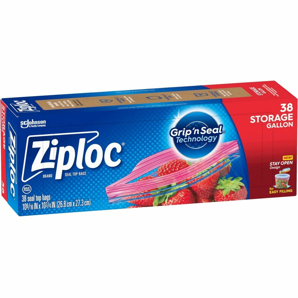 Ziploc® Stand-Up Storage Bags - Blue - Kitchen