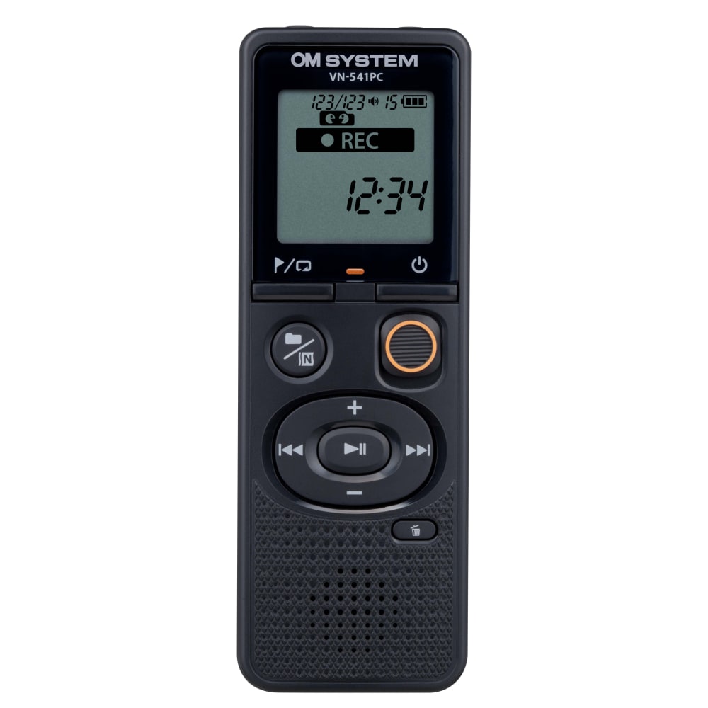 OM System VN-541PC Digital Voice Recorder, 4-5/16”H x