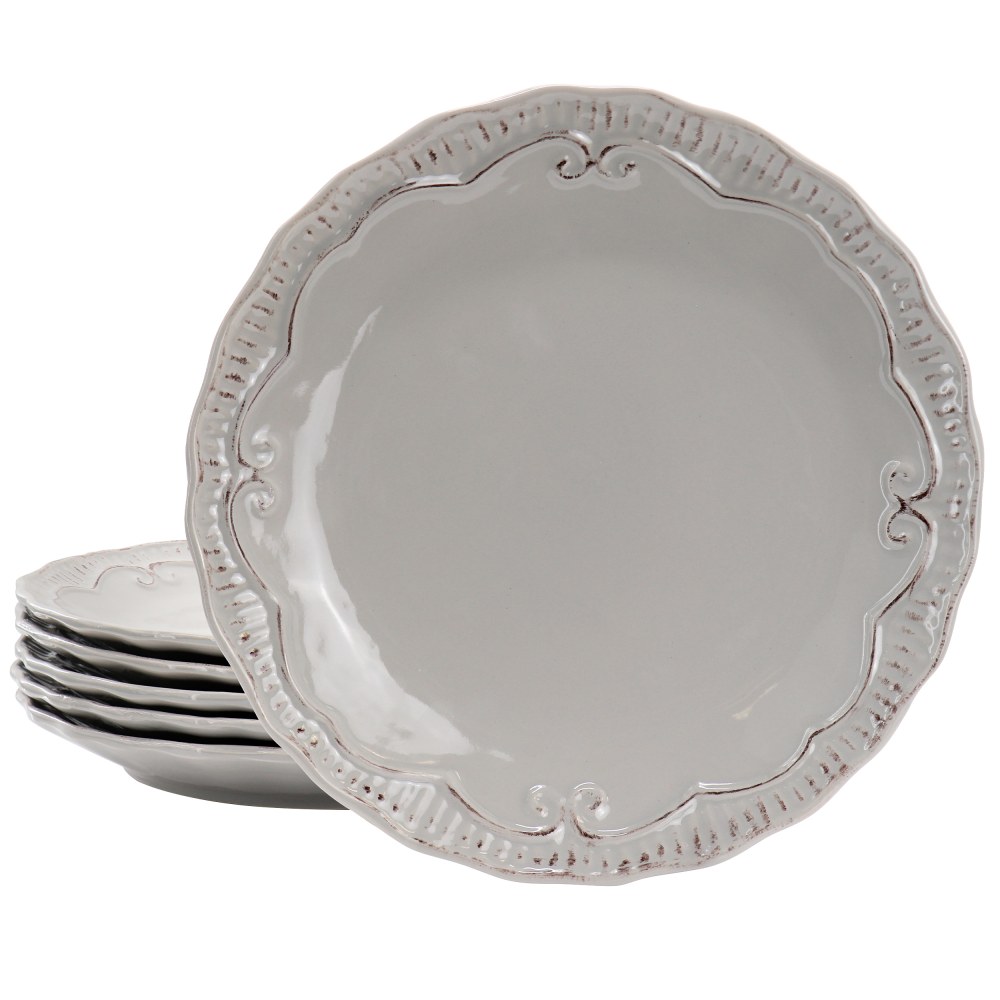 Modern Southern Home Capri 6-Piece Stoneware Embossed Dinner