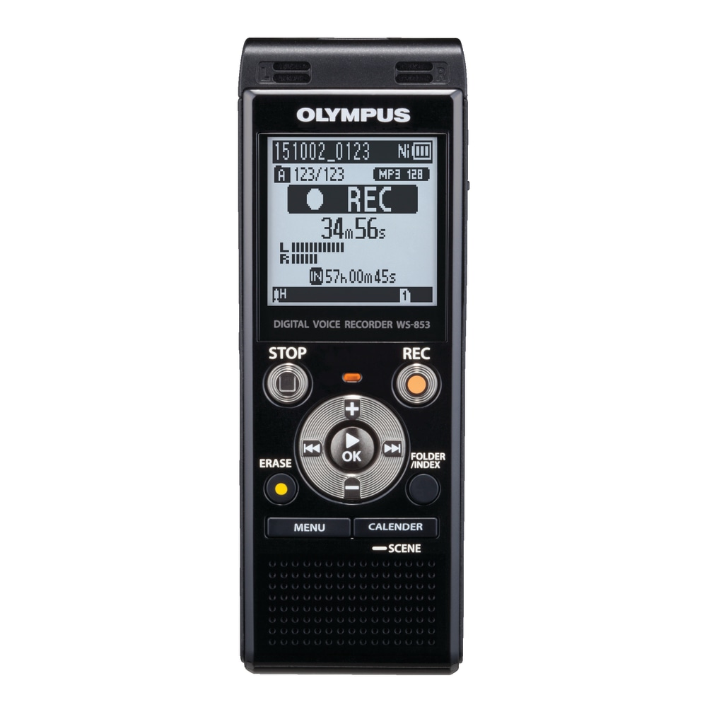 Olympus® WS-853 8GB Digital Voice Recorder, Black