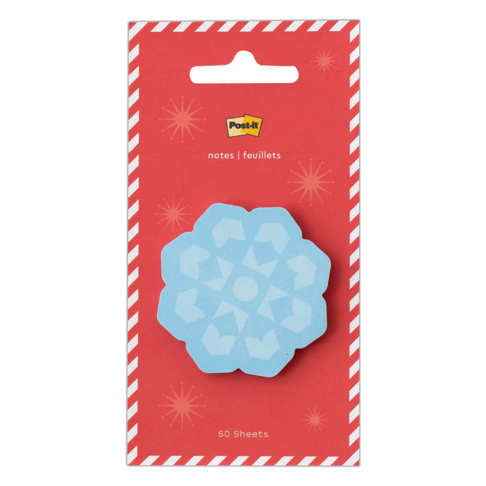 Post-it® Jingle Sticky Notes, Snowflake Design, 2" x