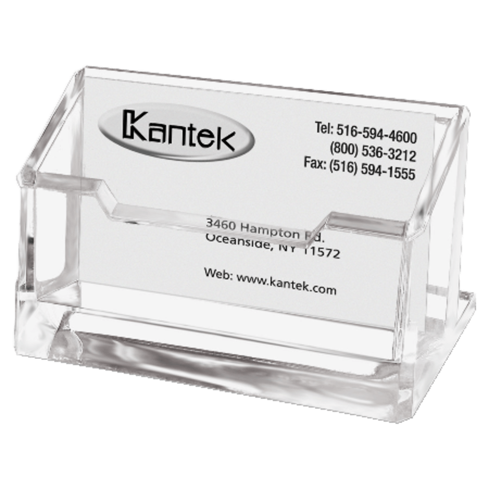 Kantek Acrylic Business Card Holder, 2" x 2