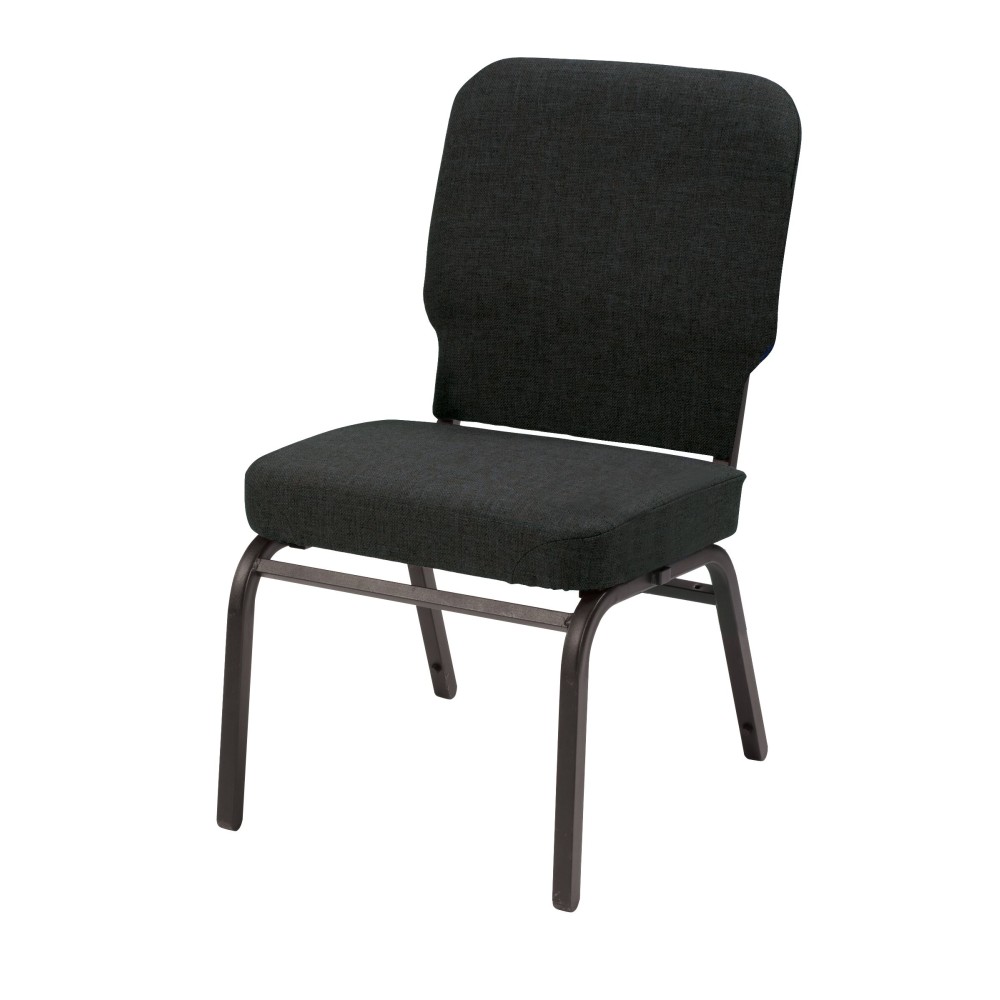 KFI Big and Tall Armless Fabric Stacking Chair,