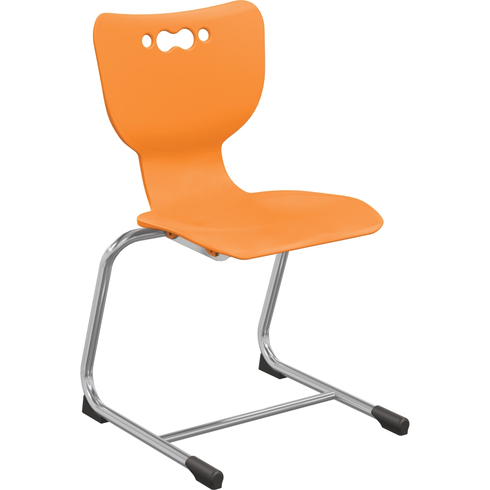 MooreCo Hierarchy Armless Cantilever Chair, 18" Seat Height,