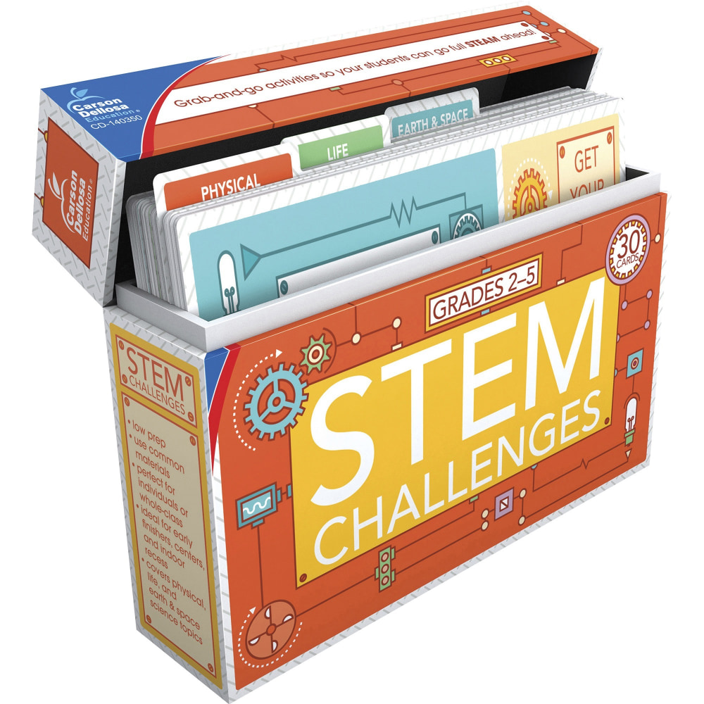 Carson-Dellosa STEM Challenges Learning Cards, Grades 2-5, Pack