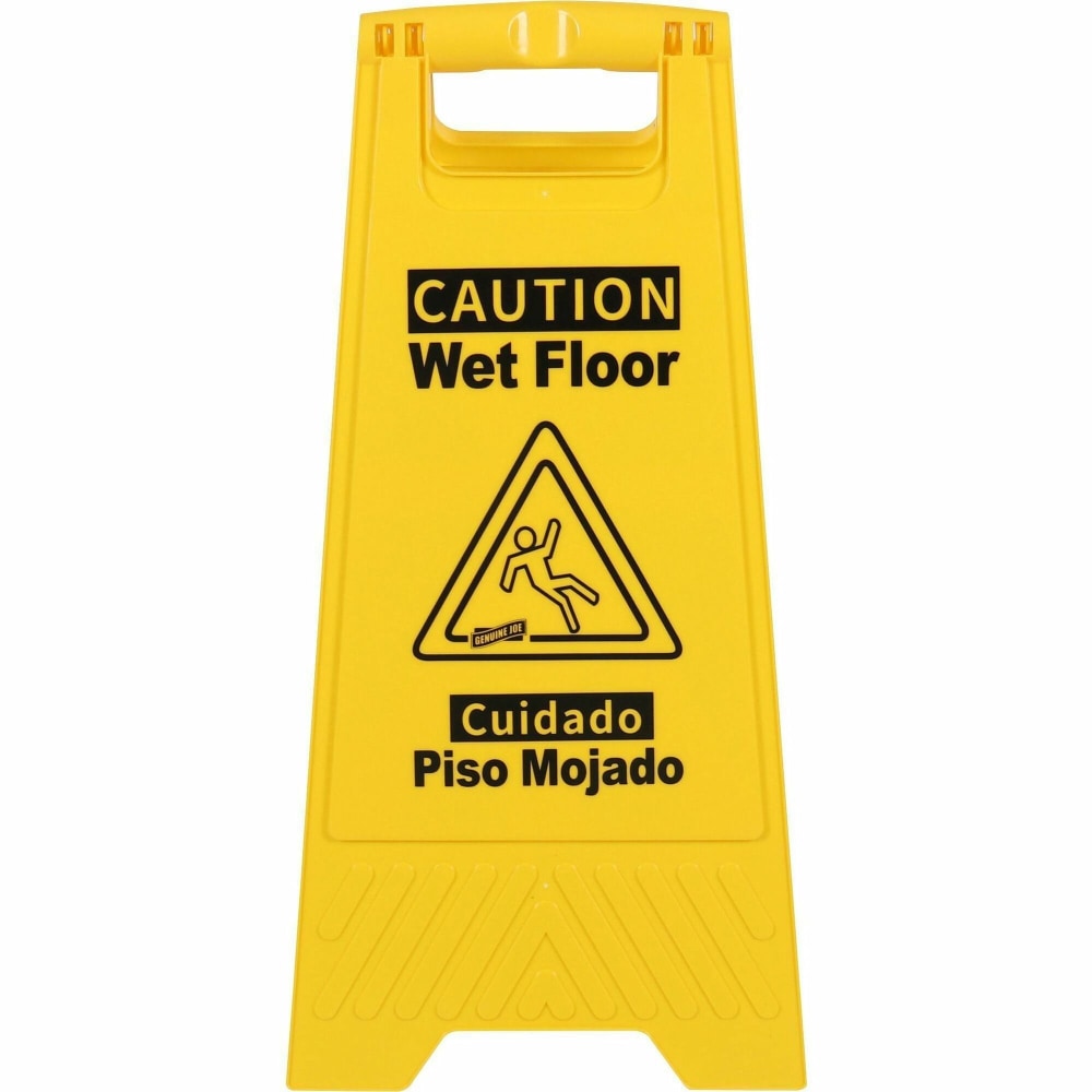 Genuine Joe Universal Graphic Wet Floor Sign -