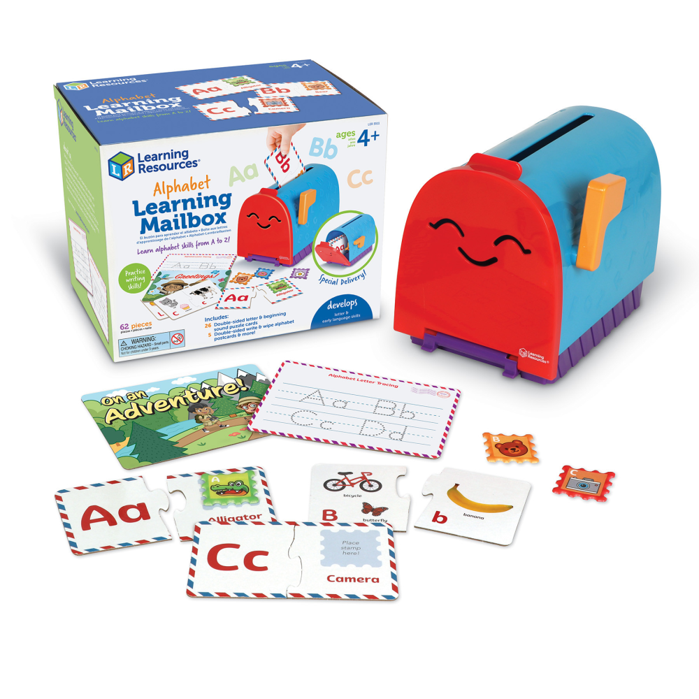 Learning Resources Alphabet Learning Mailbox, Multicolor