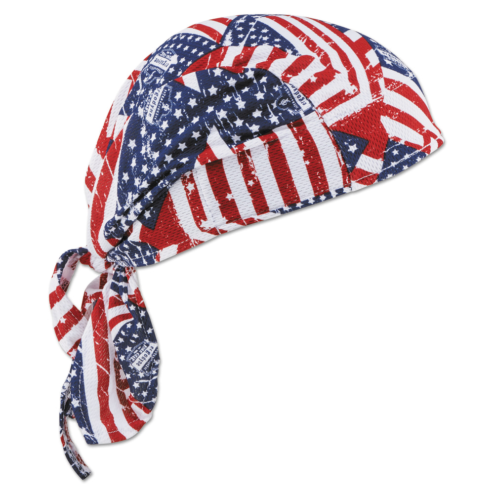 Ergodyne Chill-Its 6615 High-Performance Dew Rag, Stars &
