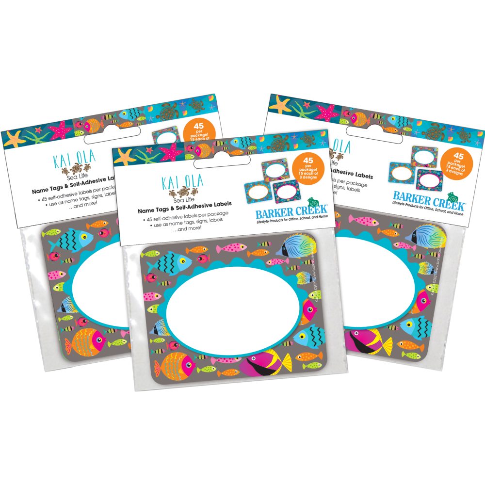 Barker Creek Name Tags, 2-3/4" x 3-1/2", Kai