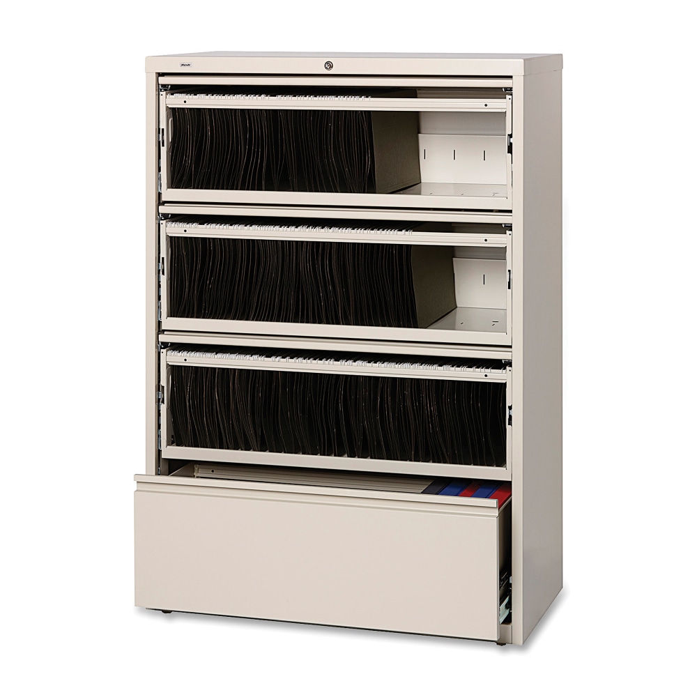 Lorell® Fortress 42"W x 18-5/8"D Lateral 4-Drawer File