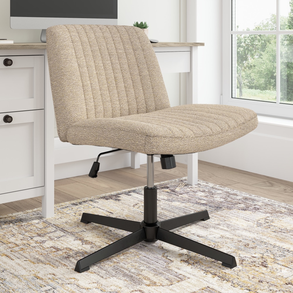Bush Furniture Sutton Ergonomic Fabric Armless Mid Back