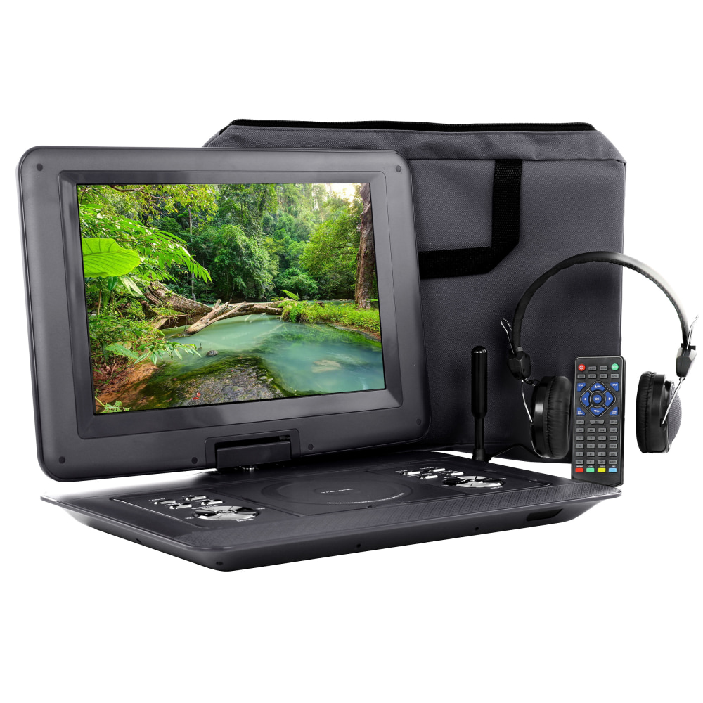 Trexonic Portable DVD Player With Swivel TFT-LCD Screen,