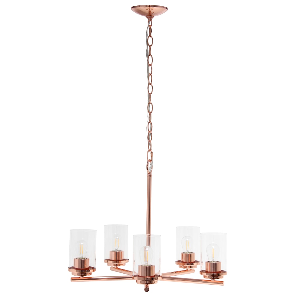 Lalia Home 5-Light Glass And Metal Hanging Pendant