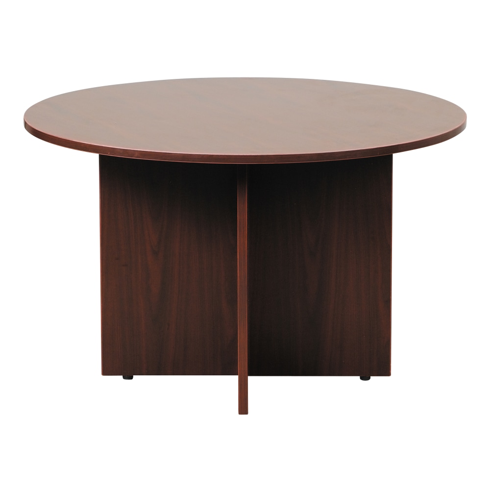 Boss Office Products 47"W Round Wood Conference Table,