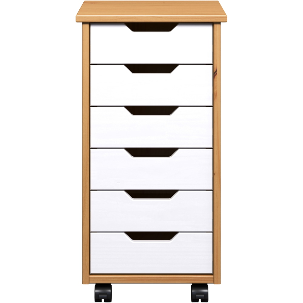 Trendfurn Omnia Narrow Roll Cart, 6 Drawers, 25-3/4”
