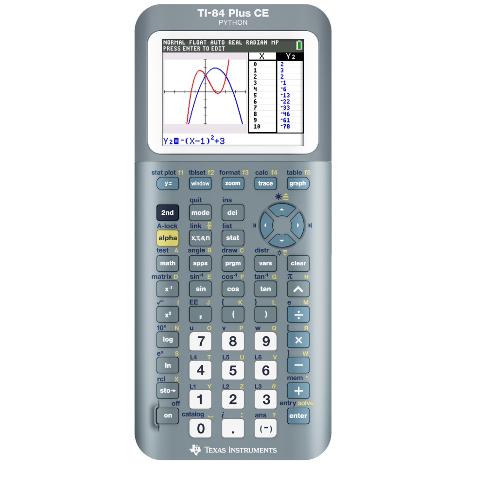Texas Instruments® TI-84 Plus CE Color Graphing Calculator,