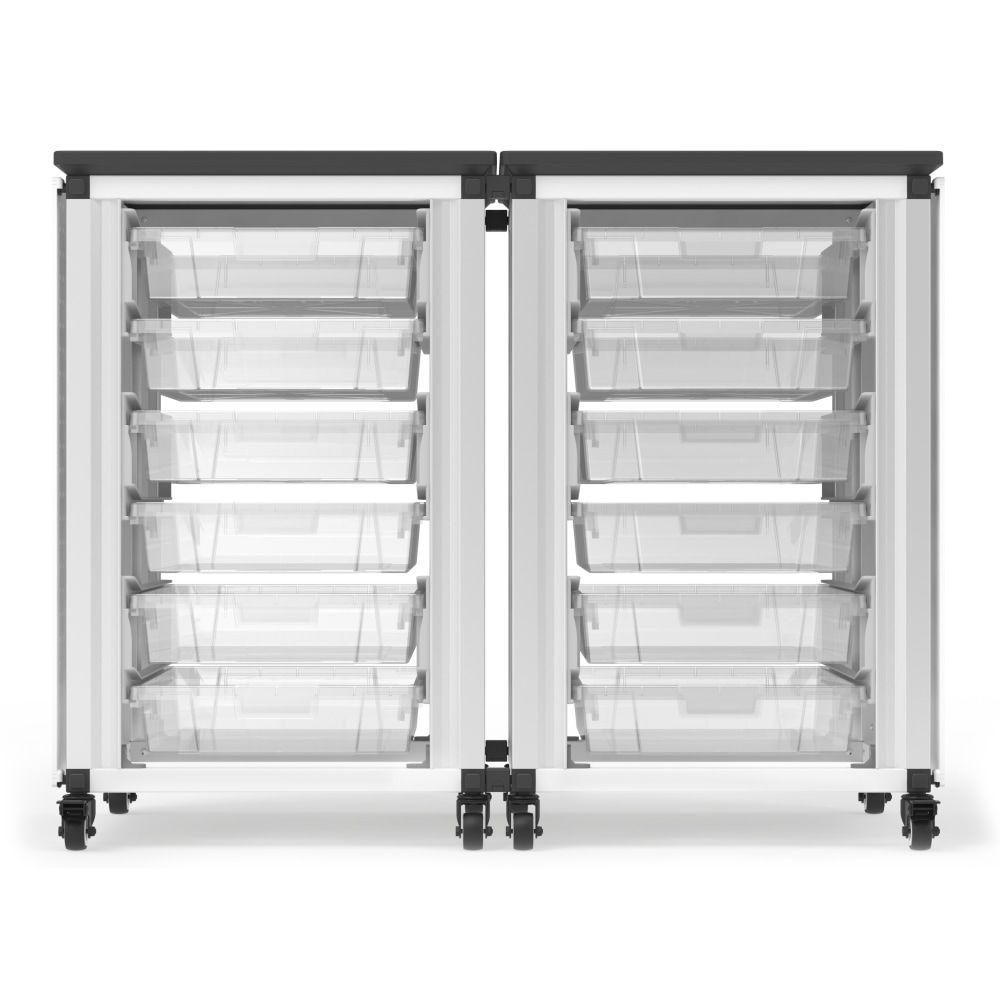 Luxor Modular Classroom Storage Cabinets, 12 Small Bins,