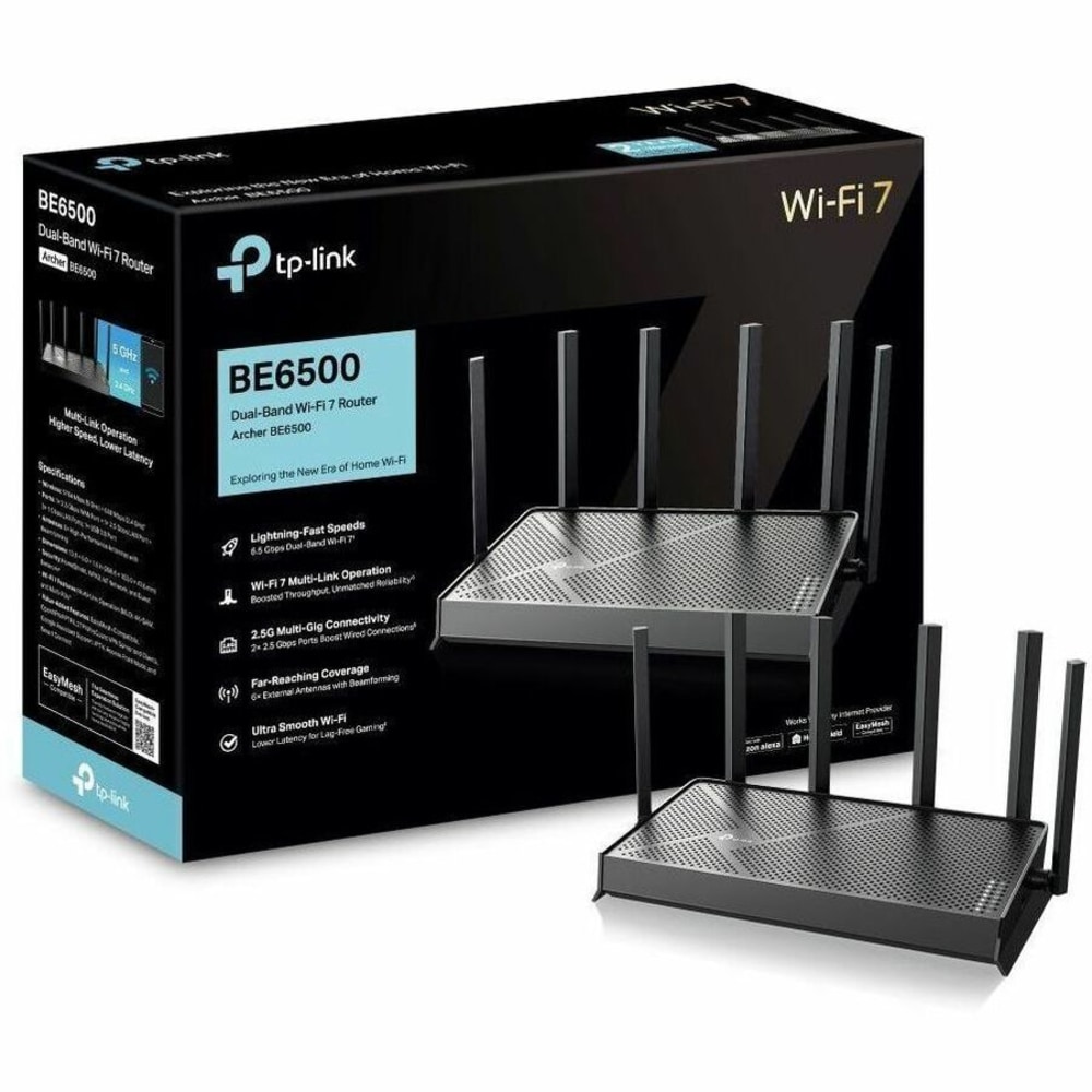 TP-Link Archer BE6500 Wi-Fi 7 IEEE 802.11 a/b/g/n/ac/ax/be