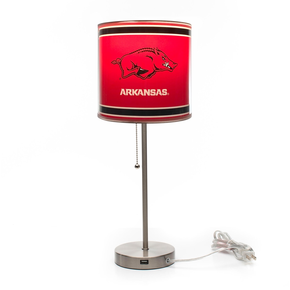 Imperial NCAA Table Lamp, 19"H, University Of Arkansas