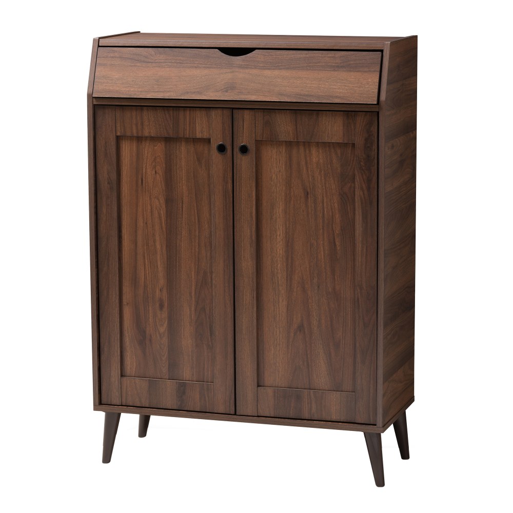 Baxton Studio Cormier 2-Door Entryway Shoe Storage Cabinet,