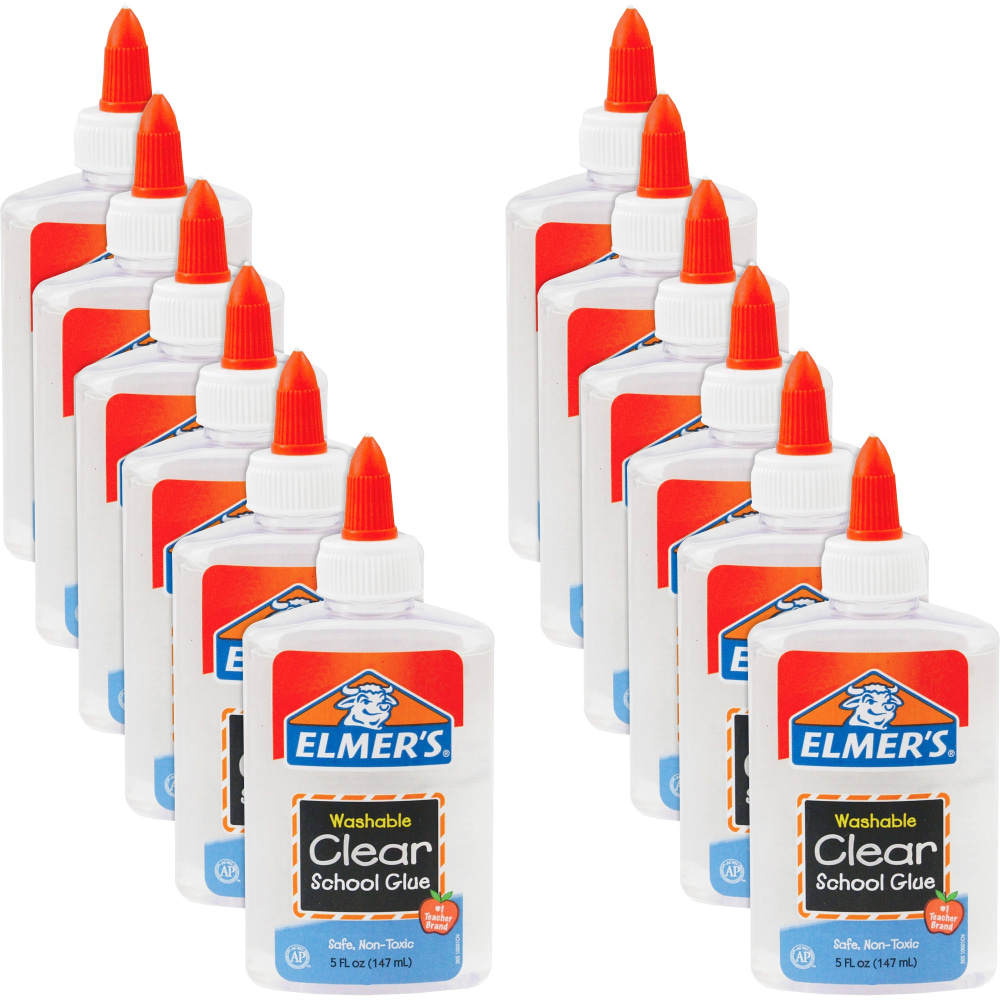 Elmer&#x27;s® Washable Clear School Glue. 5 Oz., Pack