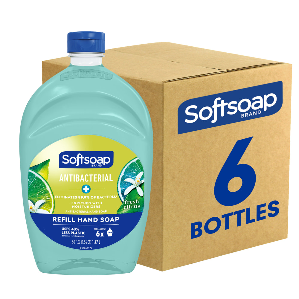 Softsoap Antibacterial Liquid Hand Soap, Fresh Citrus Scent,