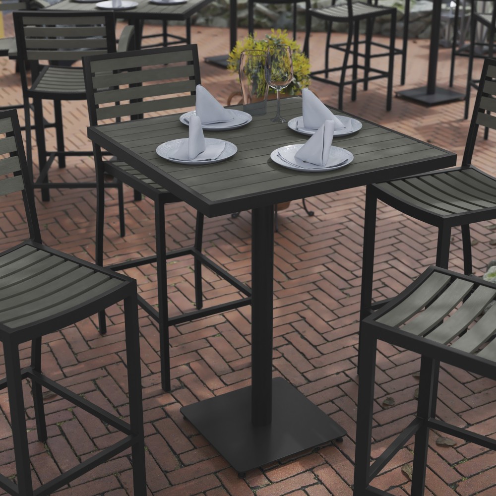Flash Furniture Lark Commercial-Grade Square Outdoor Furniture