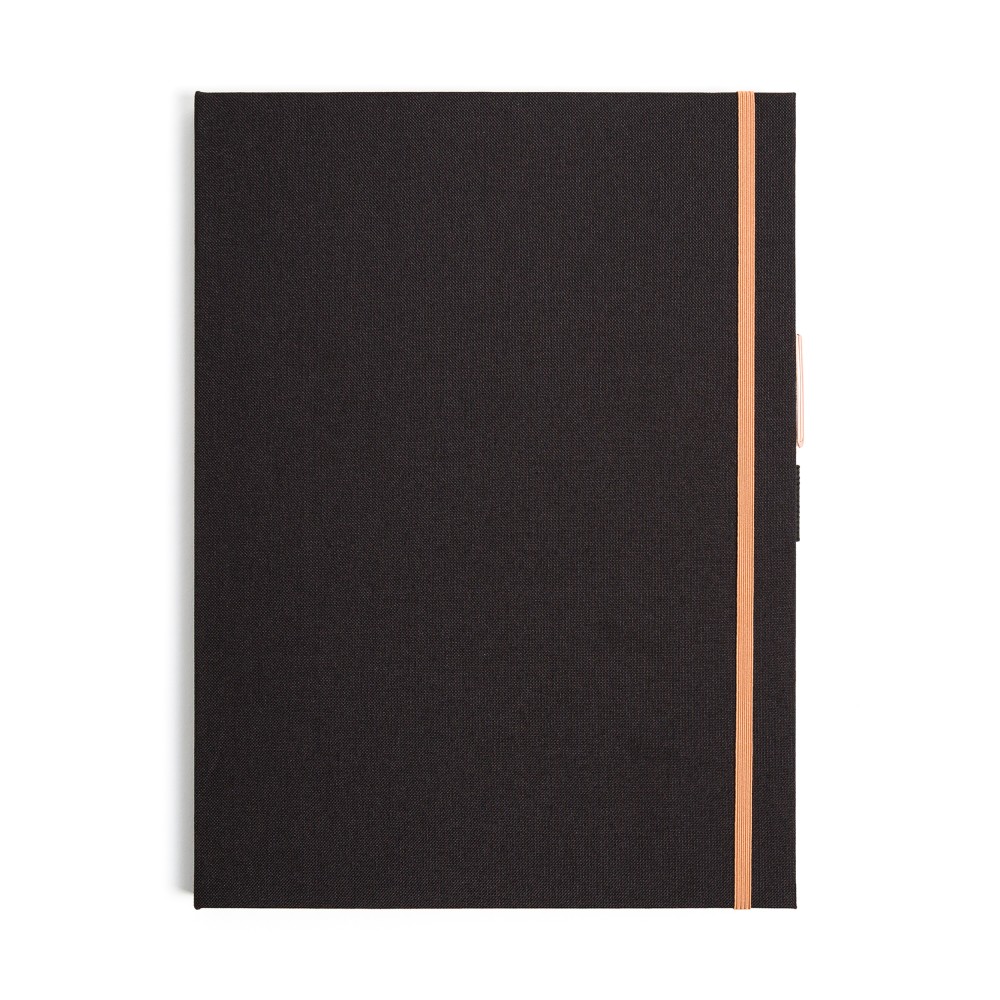 U Brands® Linen Padfolio With Porous Pen, 12-1/2"