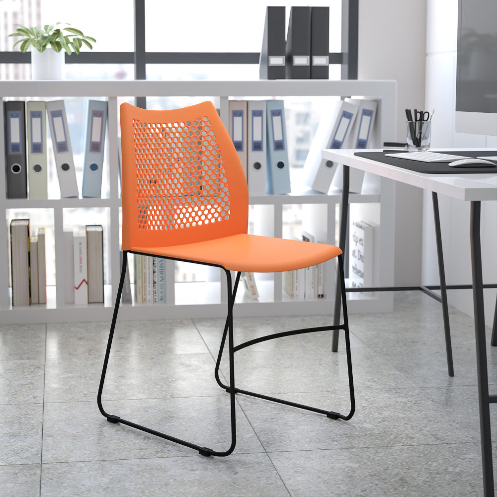 Flash Furniture HERCULES Series Sled-Base Stack Chair With