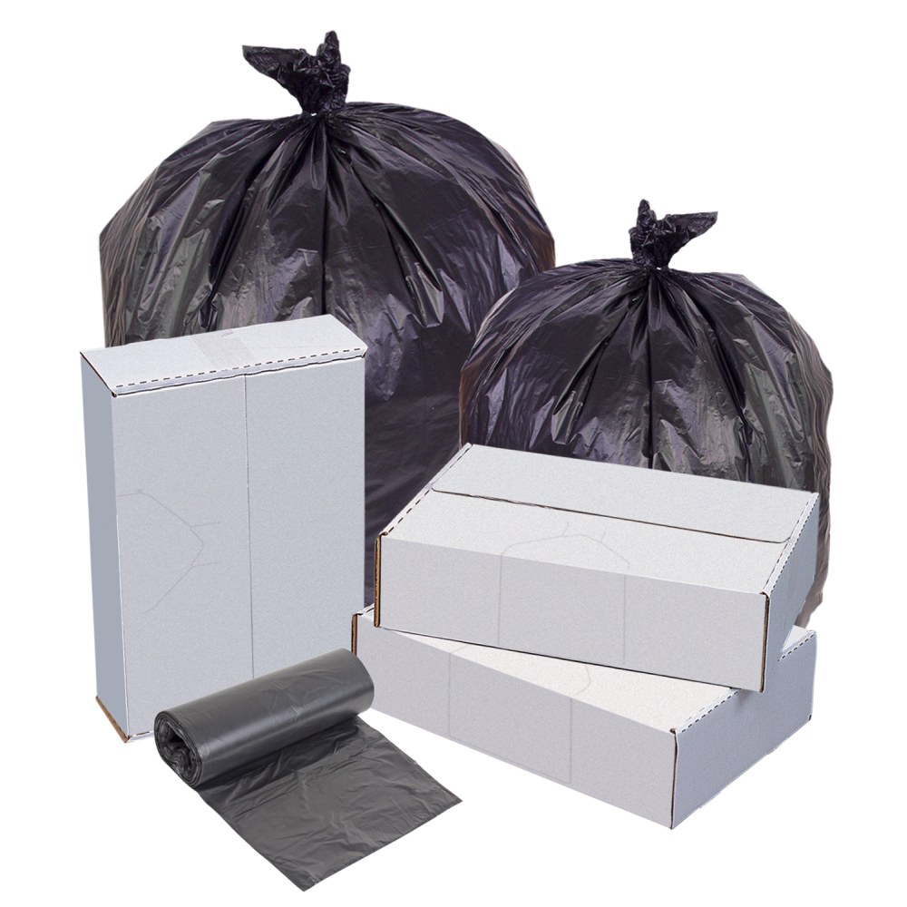 Highmark™ High-Density Can Liners, 22 Mic, 60 Gallons,