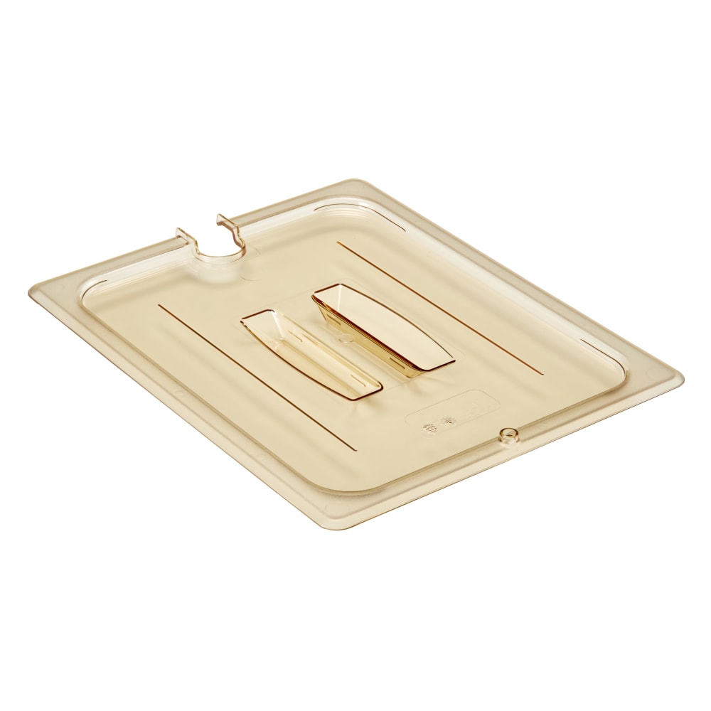 Cambro Camwear 1/2 H-Pan Notched Food Pan Lids