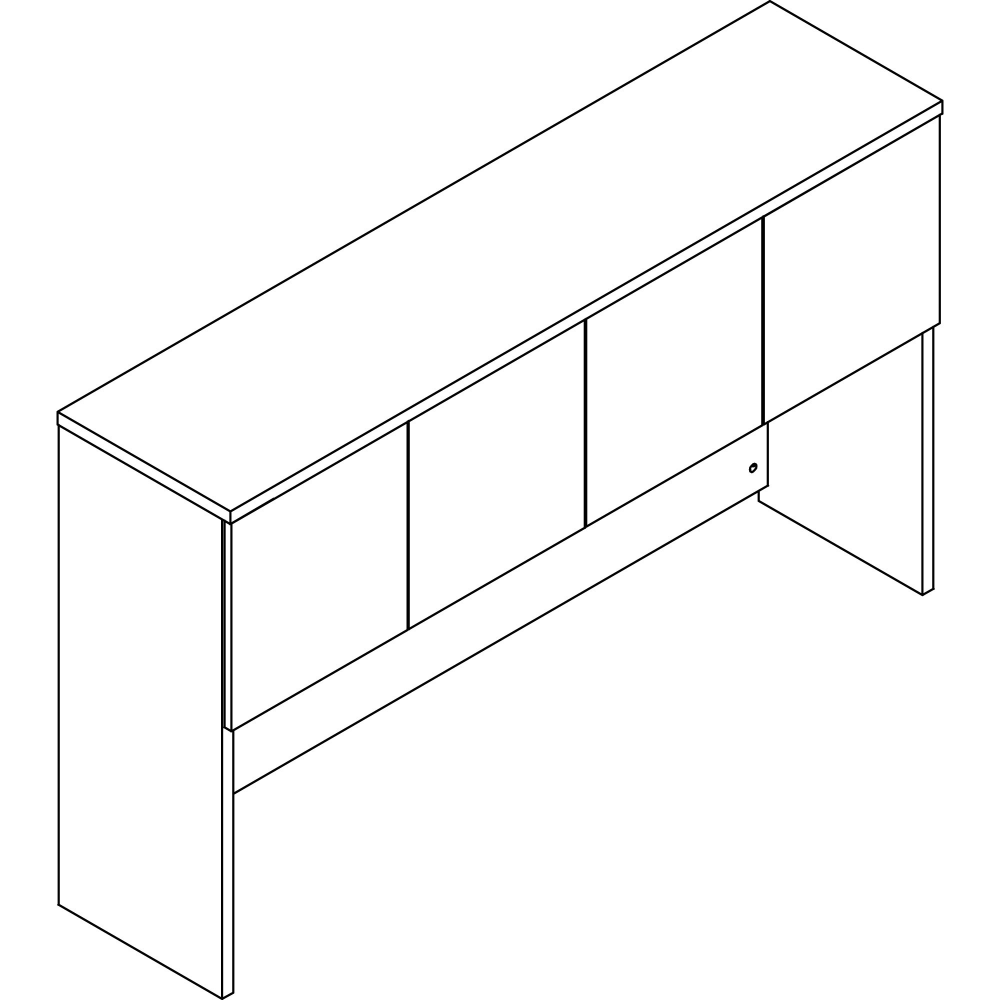 Lorell® Prominence 2.0 66”W Desk Hutch, Gray Elm