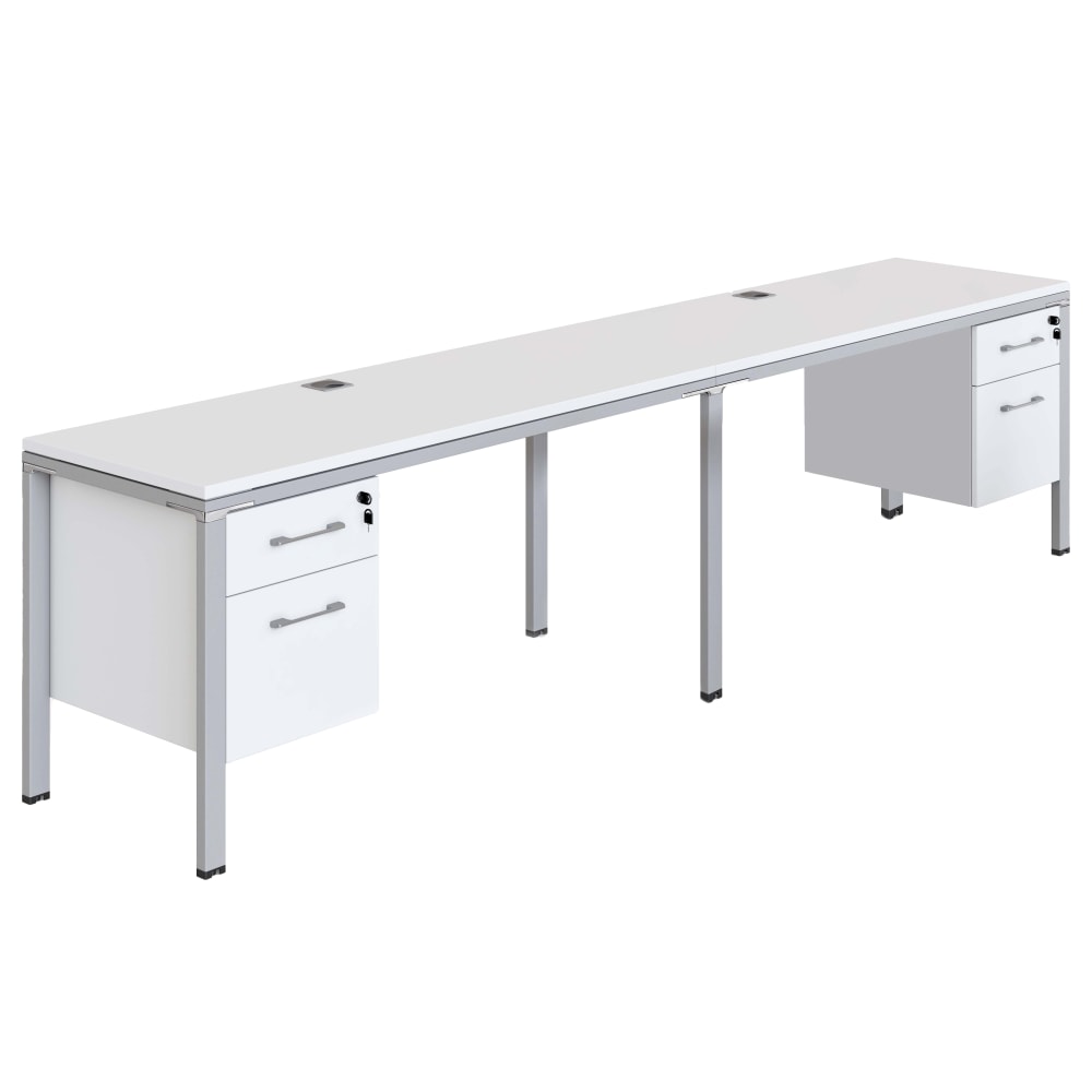 Boss Office Products Simple System Double Desk, Side