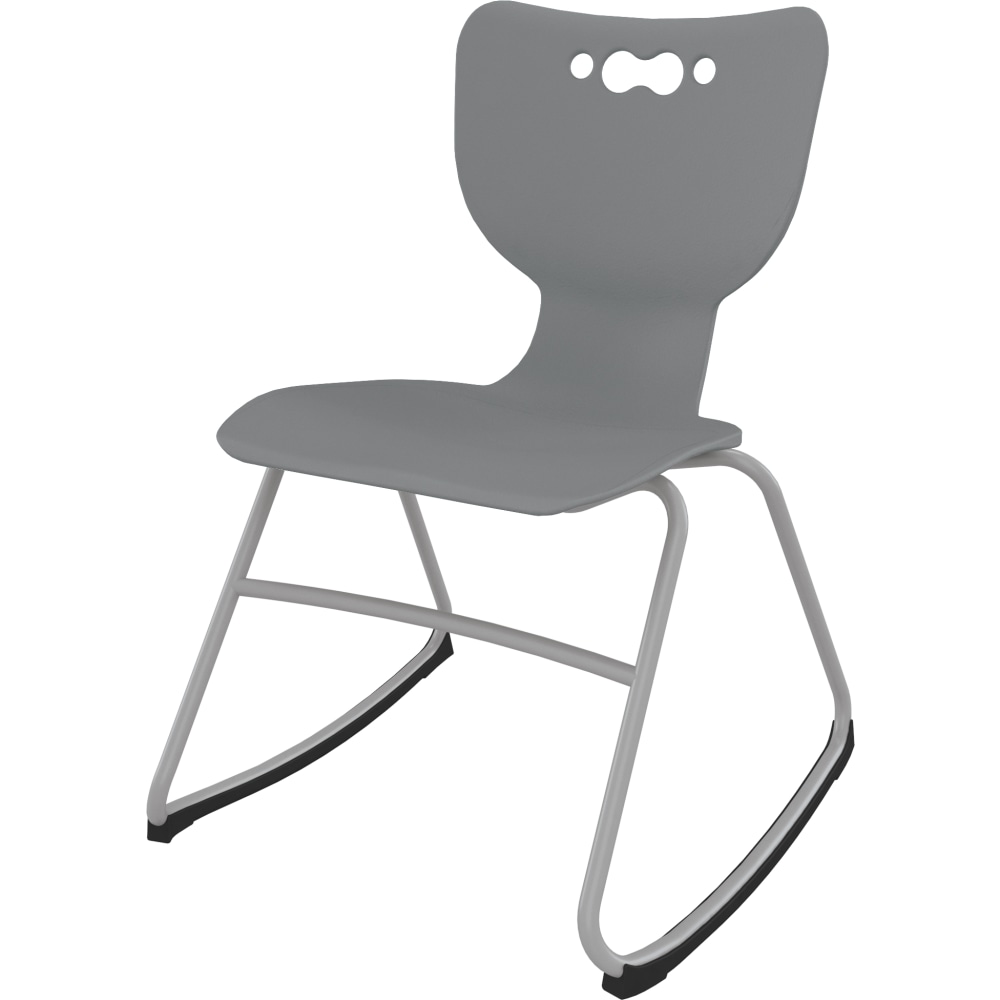 MooreCo Hierarchy Armless Rocker Chair, 16", Gray