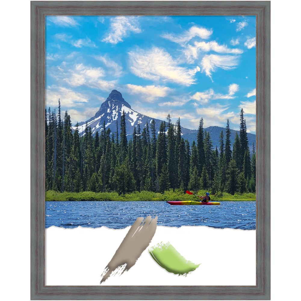 Amanti Art Dixie Gray Rustic Wood Picture Frame,