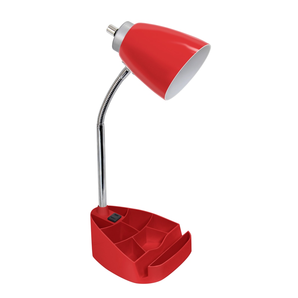 LimeLights Gooseneck Organizer Desk Lamp With Tablet Stand