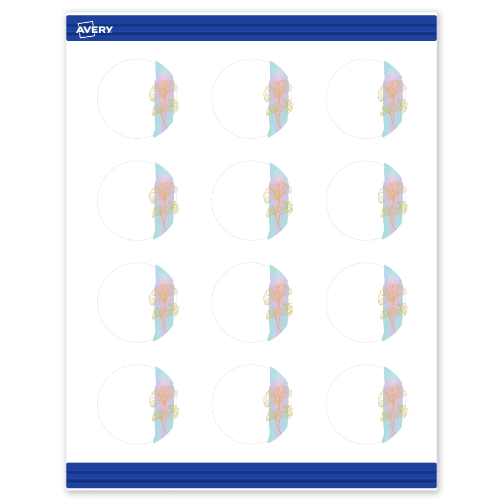 Avery® Printable Round Cards With Sure Feed® Technology,