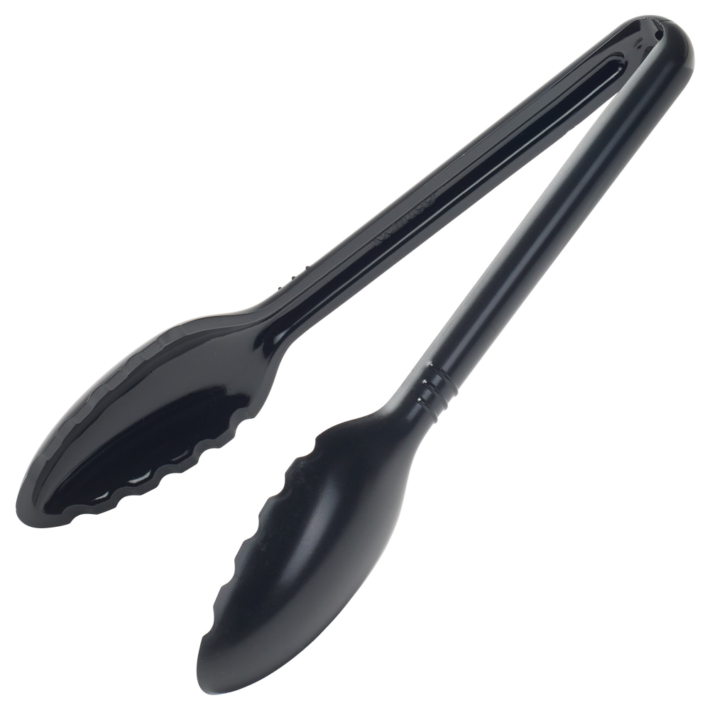 Winco CVST-9K 9"L Plastic Serving Tongs, Black