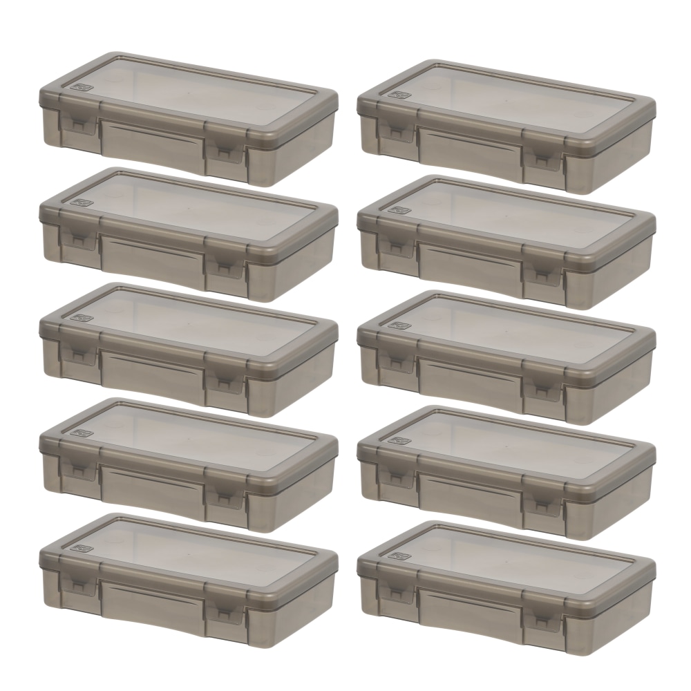 Iris Box, 1 Qt, Gray, Pack Of 10