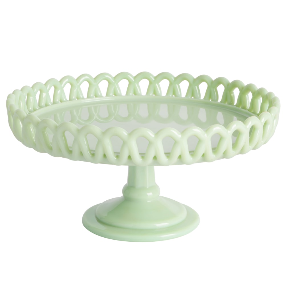 Martha Stewart Highbrook Cake Stand, 9-11/16", Mint