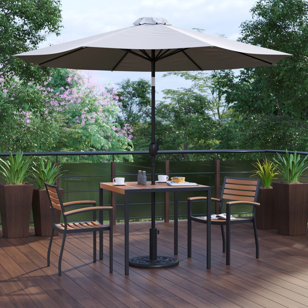 Flash Furniture Lark 5-Piece Outdoor Patio Table Set