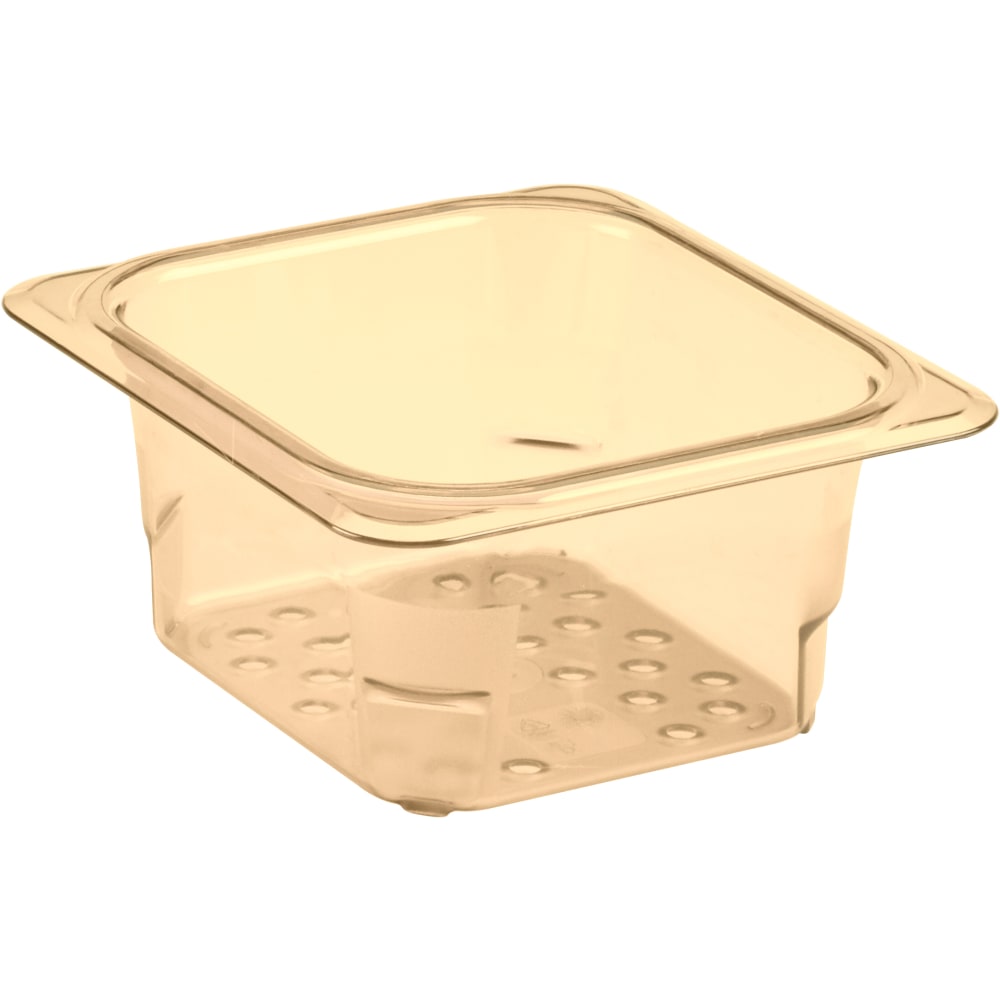 Cambro H-Pan High-Heat GN 1/6 Colander Pans, 3"H