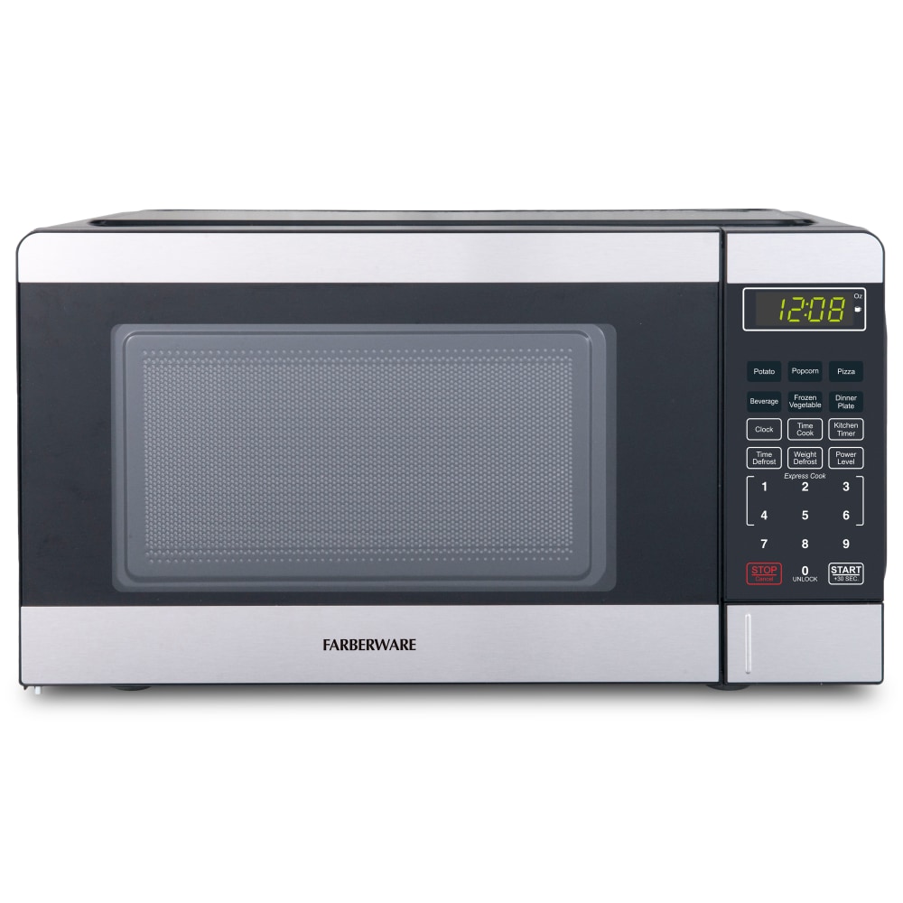 Farberware 700W Compact Microwave Oven, 0.7 Cu. Ft.,