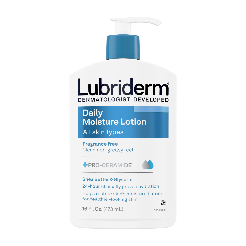 Lubriderm Daily Moisture Lotion + Pro-Ceramide, Unscented, 16