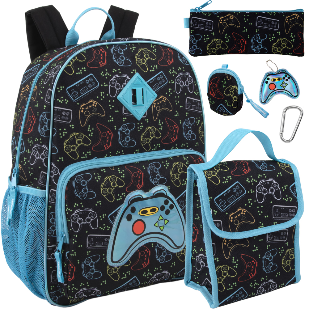 Trailmaker 6-in-1 Gamer’s Print Backpack With Matching Lunch