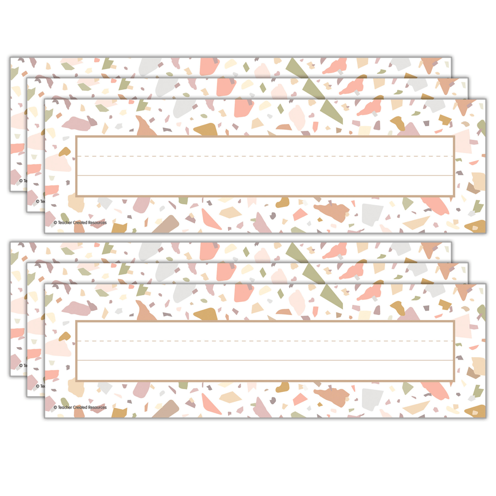 Teacher Created Resources Flat Name Plates, 3-1/2”H x